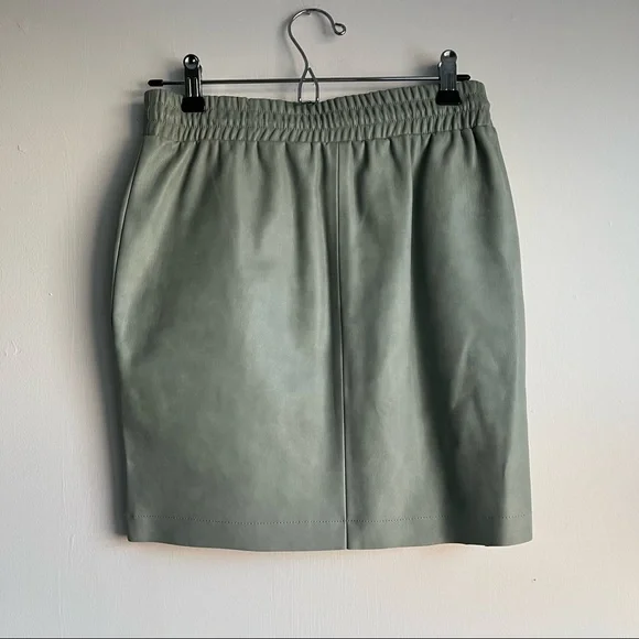 Costes PU leather Asos Mint Skirt - Picture 5 of 6